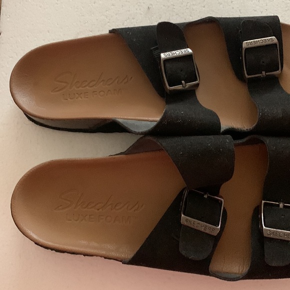 Skechers Luxe Foam relax fit 2 strap sandals size 9 - Picture 10 of 13